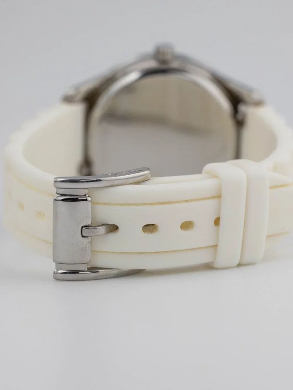 FOSSIL ES3001 Stella White Silicone Quartz Analog Women's Watch New Battery